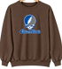 Eastern Illinois Stealie Premium Unisex Crewneck — Design: Eastern Illinois University — Brown