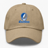Eastern Illinois Stealie Premium Unisex Dad Hat — Design: Eastern Illinois University — Khaki