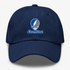 Eastern Illinois Stealie Premium Unisex Dad Hat — Design: Eastern Illinois University — Navy