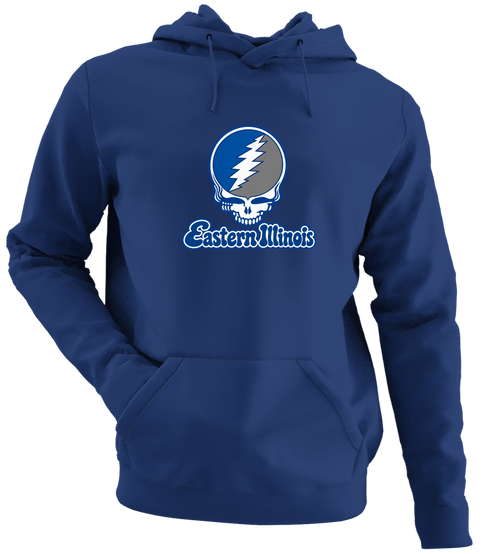 Eastern Illinois Stealie Premium Unisex Hoodie — Design: Eastern Illinois University — Navy