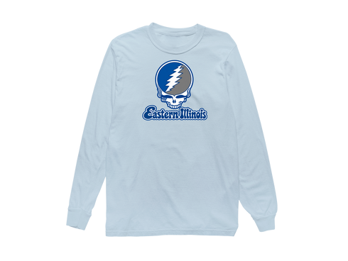Eastern Illinois Stealie Premium Unisex Long-Sleeve — Design: Eastern Illinois University — Chambray