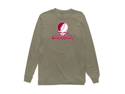 Eastern Kentucky Stealie Premium Unisex Long-Sleeve — Design: Eastern Kentucky University — Sandstone