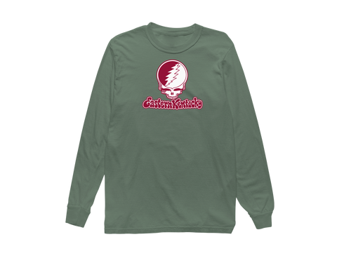 Eastern Kentucky Stealie Premium Unisex Long-Sleeve — Design: Eastern Kentucky University — Light Green
