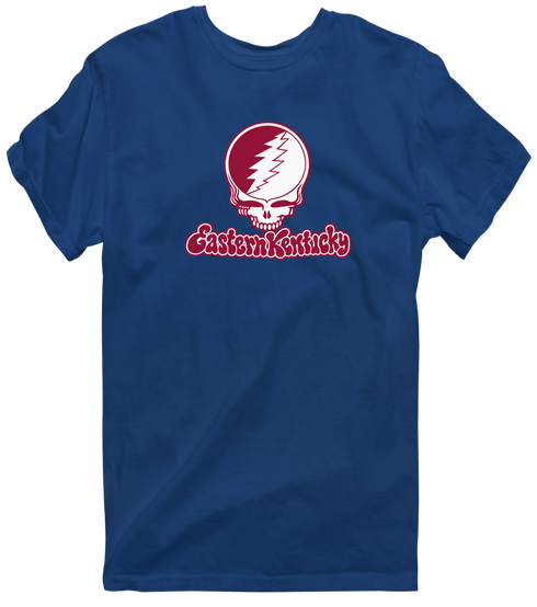 Eastern Kentucky Stealie Premium Unisex T-Shirt — Design: Eastern Kentucky University — Navy