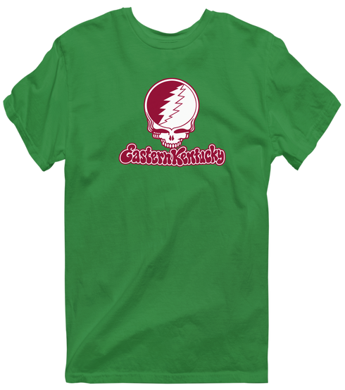 Eastern Kentucky Stealie Premium Unisex T-Shirt — Design: Eastern Kentucky University — Irish Green