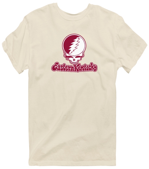 Eastern Kentucky Stealie Premium Unisex T-Shirt — Design: Eastern Kentucky University — Sand
