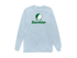 Eastern Michigan Stealie Premium Unisex Long-Sleeve — Design: Eastern Michigan University — Chambray