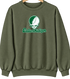 Eastern Michigan Stealie Premium Unisex Crewneck — Design: Eastern Michigan University — Military Green