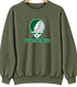 Eastern New Mexico Stealie Premium Unisex Crewneck — Design: Eastern New Mexico University — Military Green