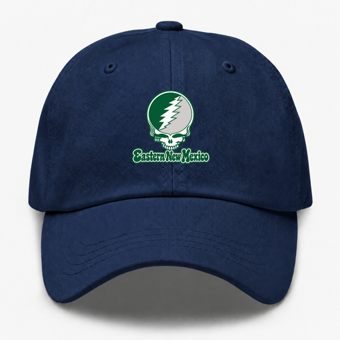 Eastern New Mexico Stealie Premium Unisex Dad Hat — Design: Eastern New Mexico University — Navy