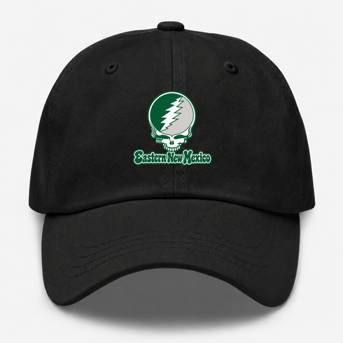 Eastern New Mexico Stealie Premium Unisex Dad Hat — Design: Eastern New Mexico University — Black