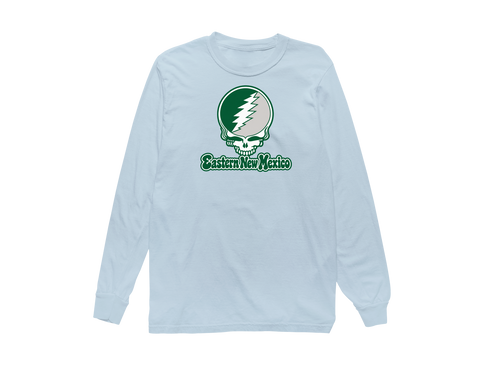 Eastern New Mexico Stealie Premium Unisex Long-Sleeve — Design: Eastern New Mexico University — Chambray