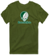 Eastern New Mexico Stealie Premium Unisex T-Shirt — Design: Eastern New Mexico University — Military Green