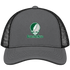 Eastern New Mexico Stealie Premium Unisex Trucker Cap — Design: Eastern New Mexico University — Charcoal/Black