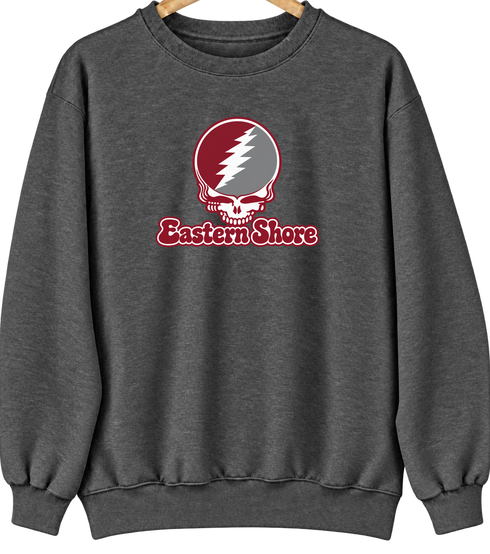 Eastern Shore Stealie Premium Unisex Crewneck — Design: Maryland Eastern Shore University of — Dark Heather