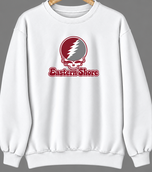 Eastern Shore Stealie Premium Unisex Crewneck — Design: Maryland Eastern Shore University of — White