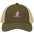 Eastern Shore Stealie Premium Unisex Trucker Cap — Design: Maryland Eastern Shore University of — Moss/Khaki