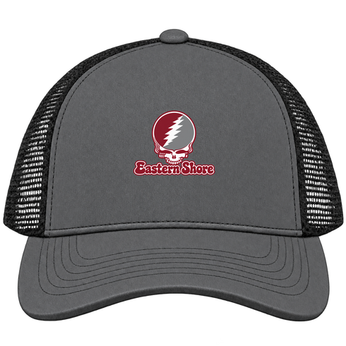 Eastern Shore Stealie Premium Unisex Trucker Cap — Design: Maryland Eastern Shore University of — Charcoal/Black