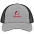 Eastern Shore Stealie Premium Unisex Trucker Cap — Design: Maryland Eastern Shore University of — Heather Grey/Black