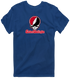Eastern Washington Stealie Premium Unisex T-Shirt — Design: Eastern Washington University — Navy
