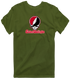Eastern Washington Stealie Premium Unisex T-Shirt — Design: Eastern Washington University — Military Green