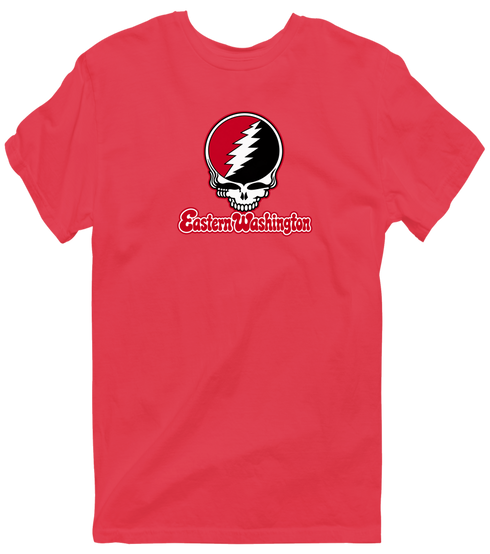 Eastern Washington Stealie Premium Unisex T-Shirt — Design: Eastern Washington University — Heather Red