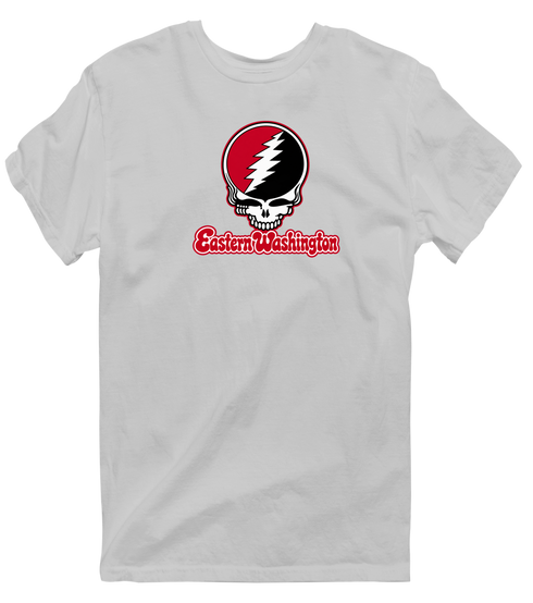 Eastern Washington Stealie Premium Unisex T-Shirt — Design: Eastern Washington University — Sport Grey
