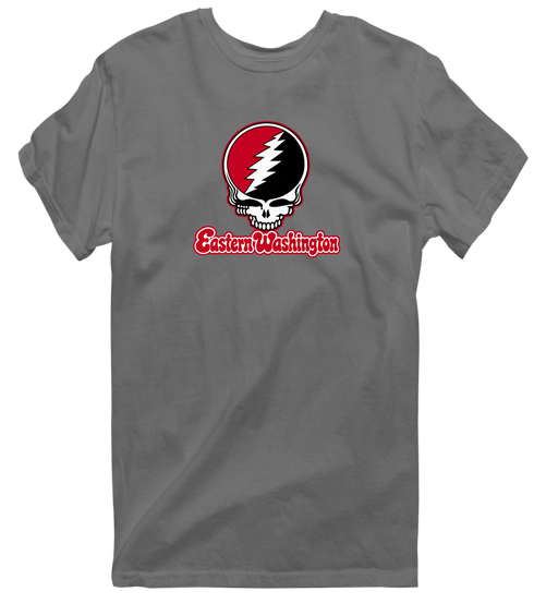 Eastern Washington Stealie Premium Unisex T-Shirt — Design: Eastern Washington University — Charcoal