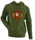 Cincinnati Football Dancing Bear - Premium Grateful Dead Hoodie - Military Green
