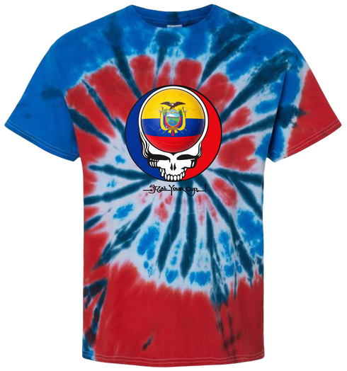 Ecuador FIFA World Cup Stealie Tie-Dye T-Shirt