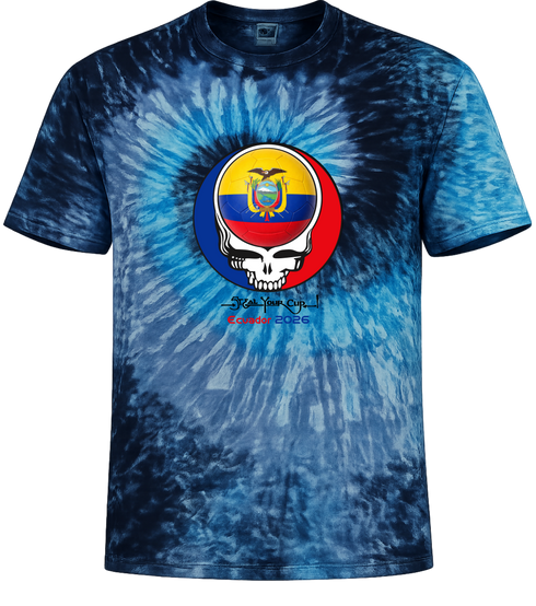 Ecuador FIFA World Cup Stealie Tie-Dye T-Shirt