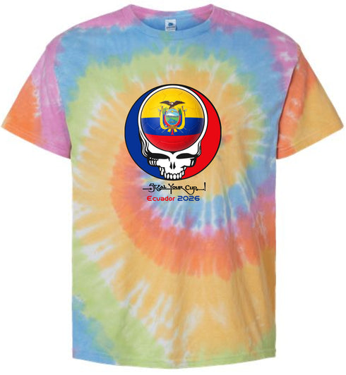 Ecuador FIFA World Cup Stealie Tie-Dye T-Shirt