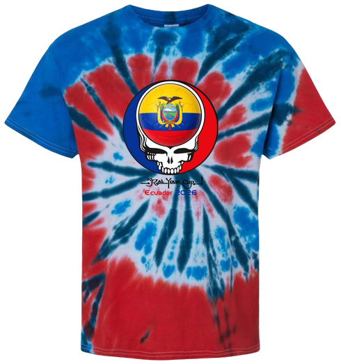 Ecuador FIFA World Cup Stealie Tie-Dye T-Shirt