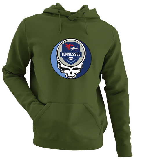 Tennessee Football - Premium Grateful Dead Hoodie - Military Green - 7