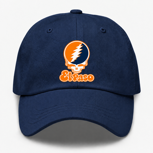 El Paso Stealie Premium Unisex Dad Hat — Design: Texas at El Paso The University of — Navy