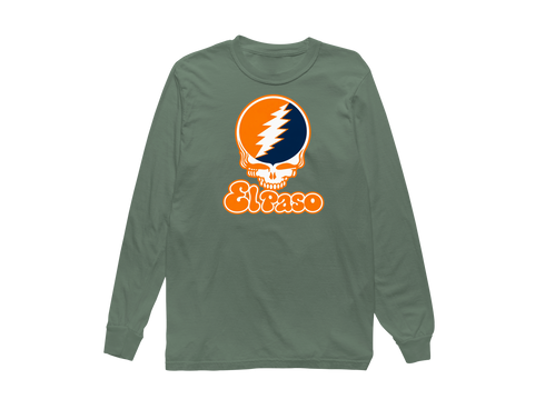 El Paso Stealie Premium Unisex Long-Sleeve — Design: Texas at El Paso The University of — Light Green
