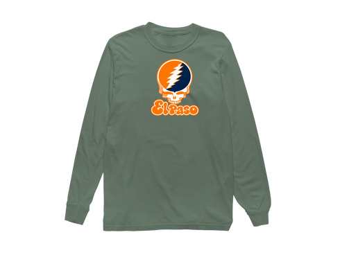 El Paso Stealie Premium Unisex Long-Sleeve — Design: Texas at El Paso The University of — Light Green