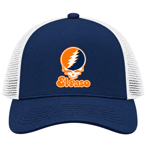 El Paso Stealie Premium Unisex Trucker Cap — Design: Texas at El Paso The University of — Navy/White