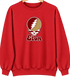 Elon Stealie Premium Unisex Crewneck — Design: Elon University — Red