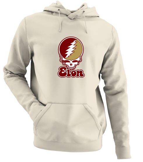 Elon Stealie Premium Unisex Hoodie — Design: Elon University — Sand