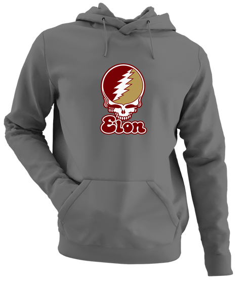 Elon Stealie Premium Unisex Hoodie — Design: Elon University — Charcoal
