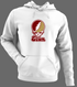 Elon Stealie Premium Unisex Hoodie — Design: Elon University — White/Grey