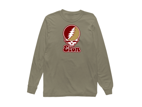 Elon Stealie Premium Unisex Long-Sleeve — Design: Elon University — Sandstone