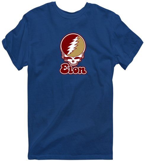 Elon Stealie Premium Unisex T-Shirt — Design: Elon University — Navy