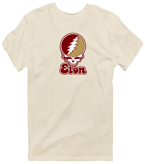 Elon Stealie Premium Unisex T-Shirt — Design: Elon University — Sand