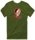 Elon Stealie Premium Unisex T-Shirt — Design: Elon University — Military Green