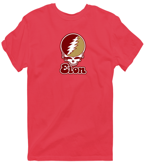 Elon Stealie Premium Unisex T-Shirt — Design: Elon University — Heather Red