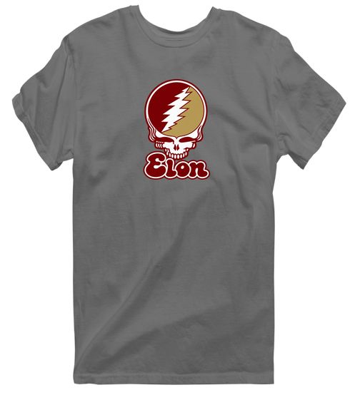 Elon Stealie Premium Unisex T-Shirt — Design: Elon University — Charcoal
