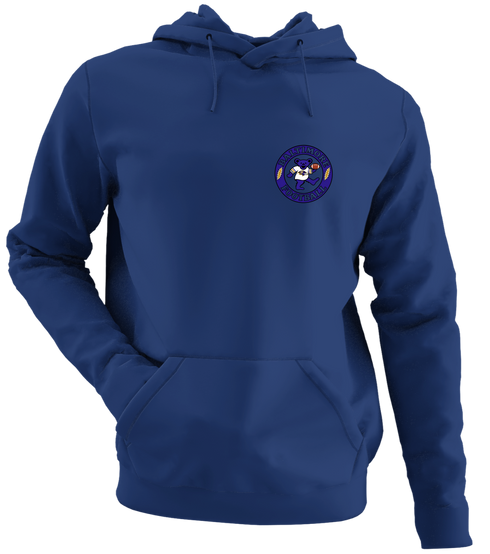 Baltimore Football Dancing Bear - Premium Grateful Dead Left Chest Hoodie - Navy