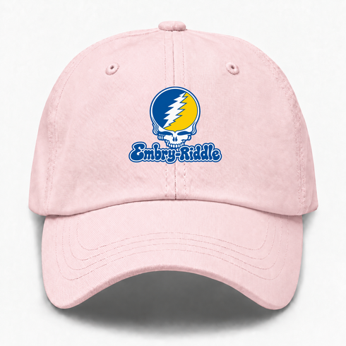 Embry-Riddle Stealie Premium Unisex Dad Hat — Design: Embry-Riddle — Pink